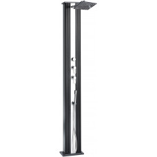 Душ сонячний Aquaviva Hybride Dada Straight алюмінієвий з мийкою для ніг, антрацит DS-D463NX, 40 л