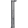 Душ сонячний Aquaviva Hybride Dada Straight алюмінієвий з мийкою для ніг, антрацит DS-D463NX, 40 л