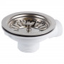 Клапан донний для кухонної мийки 1½" з нерж. решіткою та переливом WIRQUIN (9545680)