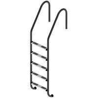 Сходи для басейну Flexinox Standard Nero (5 сходинок) Black, AISI-316L