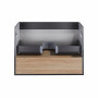 Тумба подвесная Qtap Robin 700х580х437 Graphite/Whitish oak QT1374TPВ7002GWO