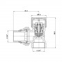 Клапан термостатический SD Forte 3/4" с антипротечкой для радиатора угловой SF238W20