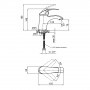 Смеситель для раковины Lidz Mars 001 (k40) LDMAR001CRM34871 Chrome