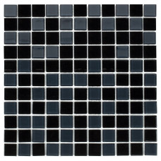 Мозаика стеклянная Aquaviva Сristall Black/Gray
