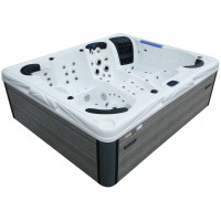 СПА-басейн Aquajoy Saint-Tropez (280х230х95 см), Сріблясто-білий мармур