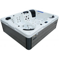 СПА-басейн Aquajoy Saint-Tropez (280х230х95 см), Сріблясто-білий мармур