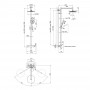 Душевая система универсальная Qtap Scorpio на два потребителя QTSCO51105OGС Chrome