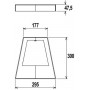 Накладка декоративна для водоспаду Flexinox Bali матова, AISI-316L