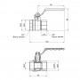 Кран кульовий SD Plus 3/4" ВР для води (важіль) SD600NW20PN40