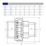 Муфта розбірна ПВХ Hidroten НР 1002079, перехідна, d2 1/2"- 75 мм
