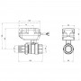 Кран шаровой зонный Icma 1" 1/4 №341