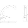 Змішувач для кухні DOMINO ELLIPSE DCC-203S