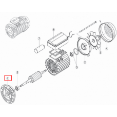 Кришка передня (фланець) насоса Kripsol NK-RMOT0001.00R MEC 63