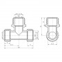 Тройник обжимной SD Forte 16х1/2"х16 НР SF178W161516