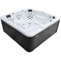 Гидромассажный бассейн Aquajoy Borneo (230х230х96 см), Серебристо-белый мрамор