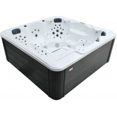 Гідромасажний басейн Aquajoy Borneo (230х230х96 см), Сріблясто-білий мармур