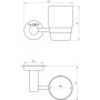 Стакан одинарний Globus Lux SS 8409  SUS304