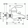 Смеситель HANSGROHE Aхor Azzur на ванну  (янтарь)