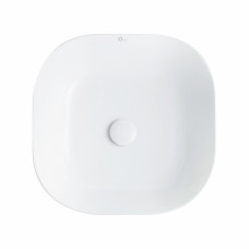 Раковина-чаша Qtap Kolibri 430х430х150 White с донным клапаном QT1011K396W