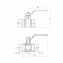 Кран шаровой SD Plus 1" ВР для воды (рычаг) SD600W25