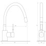 Смеситель для кухни Globus Lux LAZER GLLR-0203SW