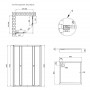 Набор Qtap душевая кабина Presto CRM1088SP5 Pear 1970x800x800 мм + поддон Tern 308812C 80x80x12 см с сифоном