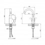 Смеситель для кухни Lidz Vida 015F2 (k35) LDVID015F2NKS43353 Nickel