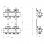 Коллектор Icma 1" 4 выхода, без расходомера №K005