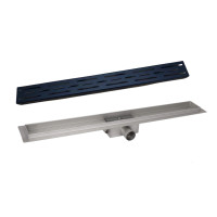 Комплект Qtap Taurus FD700 (BLA) Линейный трап из нержавеющей стали с сухим затвором 700 мм