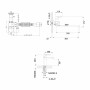 Комплект для Ванної Latwa: Змішувач для раковини LDLAT001BLA45418 + Змішувач для ванної LDLAT005BLA45420