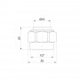 Наконечник Icma 1/2" для медной трубы 15 мм №90