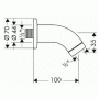 Тримач для душа 100мм 27438000