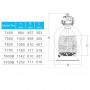 Фільтр Emaux T600 Volumetric (14.6 м3/год, D610)