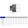 Муфта ПВХ Effast RERMGE063H редукционная, с внешней и внутренней резьбой d2"х2-1/2"