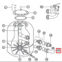 Муфта коліно Hayward NCX2312063 для фільтра NC d 780-900 мм