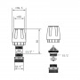 Кран термостатический SD Forte 1/2"х3/4" для коллектора SFE009