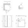 Набор Qtap душевая кабина Capricorn CRM1099SC6 Clear 2020x900x900 мм + поддон Tern 309912C 90x90x12 см с сифоном