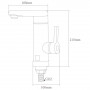 Кран-водонагрівач проточний HZ 3.0кВт 0.4-5бар для кухні гусак прямий на гайці (W) AQUATICA HZ-6B243W (9791123)