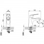 Смеситель SERIO Ø35 для раковины литой на шпильке CORSO (DC-2A146C) (9626000)