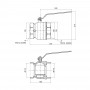 Кран шаровой SD Plus 4" ВР для воды (рычаг) SD600W100