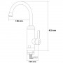 Кран-водонагреватель проточный HZ 3.0кВт 0.4-5бар для кухни гусак ухо на гайке (C) AQUATICA HZ-6B143C (9791110)