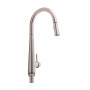 Смеситель для кухни Qtap Evicka с выдвижным изливом QTEVI91103UN Brushed Nickel PVD