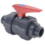 Кран кульовий ПВХ Hidroten 1011102, з різьбовим закінченням, d3/4"-3/4"