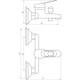 Смеситель для ванны BRAVO AMIX 35-BA-102