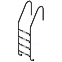 Лестница для бассейна Flexinox Standard Nero (4 ступени) Black, AISI-316L