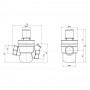 Редуктор SD Plus під манометр 1/2" ВР SD194