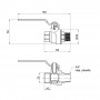 Кран кульовий SD Forte 3/4" ВЗ для води (ручка) SF605W20