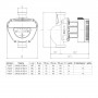 Насос циркуляционный энергосберегающий 6-90Вт Hmax 6м Qmax 92л/мин Ø1½" 180мм + гайки Ø1" AQUATICA GPA25-6/180 IV (774071)