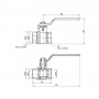 Кран шаровой SD Plus 1/2" ВР для воды (рычаг) SD600W15