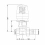 Кран радіаторний термостатичний Icma 3/4"ВЗ прямий №765+940 82765AE06940